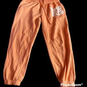 Good vibes only peach sweat pants